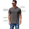 imageCOOFANDY Mens Short Sleeve TShirts Crew Neck Casual Summer T Shirts 13 Pack Basic Tee ShirtC BlackDark GreyWine Red 3 Pack