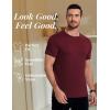 imageCOOFANDY Mens Short Sleeve TShirts Crew Neck Casual Summer T Shirts 13 Pack Basic Tee ShirtC BlackDark GreyWine Red 3 Pack