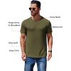 imageCOOFANDY Mens Short Sleeve TShirts Crew Neck Casual Summer T Shirts 13 Pack Basic Tee ShirtC BlackLight GreyArmy Green 3 Pack