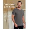 imageCOOFANDY Mens Short Sleeve TShirts Crew Neck Casual Summer T Shirts 13 Pack Basic Tee ShirtC BlackNavy BlueDark Grey 3 Pack