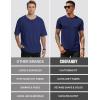 imageCOOFANDY Mens Short Sleeve TShirts Crew Neck Casual Summer T Shirts 13 Pack Basic Tee ShirtC BlackNavy BlueDark Grey 3 Pack
