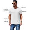 imageCOOFANDY Mens Short Sleeve TShirts Crew Neck Casual Summer T Shirts 13 Pack Basic Tee ShirtC White 3 Pack