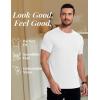 imageCOOFANDY Mens Short Sleeve TShirts Crew Neck Casual Summer T Shirts 13 Pack Basic Tee ShirtC White 3 Pack