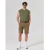 imageCOOFANDY Mens Sleeveless Shirts Cotton Workout Tank Tops Cut Off Shirts Gym Muscle Loose Fit TeeArmy Green