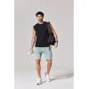 imageCOOFANDY Mens Sleeveless Shirts Cotton Workout Tank Tops Cut Off Shirts Gym Muscle Loose Fit TeeBlack