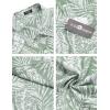 imageCOOFANDY Mens Summer Beach Hawaiian Tropical Shirt Casual Short Sleeve ShirtGreen Plam Leaves