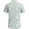 imageCOOFANDY Mens Summer Beach Hawaiian Tropical Shirt Casual Short Sleeve ShirtGreen Plam Leaves