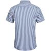 imageCOOFANDY Mens Summer Beach Hawaiian Tropical Shirt Casual Short Sleeve ShirtShort Sleeve  Blue Stripe