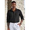 imageCOOFANDY Mens Wrinkle Free Shirts Casual Long Sleeve Button Down Dress Shirts