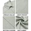 imageCOOFANDY Shirts for Men Short Sleeve Button Down Shirt Casual Summer Beach ShirtsLight Green