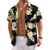 imageCOOFANDY Mens Hawaiian Shirt Short Sleeve Button Down Shirt Summer Beach Shirt