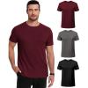 C- Black/Dark Grey/Wine Red -3 Pack