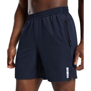 imageCOOFANDY Mens Athletic Running Shorts Quick Dry 7 Workout Gym Short Lightweight Active Sport Short for Tennis HikingNavy Blue