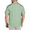 imageCOOFANDY Big amp Tall Shirts for Men Short Sleeve Button Down Casual Dress ShirtsLight Greenanchor