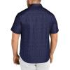 imageCOOFANDY Big amp Tall Shirts for Men Short Sleeve Button Down Casual Dress ShirtsNavy  Anchor Pattern