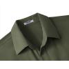 imageCOOFANDY Big amp Tall Shirts for Men Short Sleeve Button Down Casual Dress ShirtsOlive Green