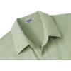 imageCOOFANDY Big amp Tall Shirts for Men Short Sleeve Button Down Casual Dress ShirtsSage Green