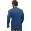 imageCOOFANDY Men 2 Pack Muscle Fitted T Shirt Gym Workout Athletic Long Sleeves TeeDenim Blue