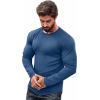 imageCOOFANDY Men 2 Pack Muscle Fitted T Shirt Gym Workout Athletic Long Sleeves TeeDenim Blue