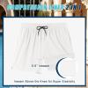 imageCOOFANDY Men Swim Trunk with Compression Liner 2 in 1 Swimwear Bathing Suit Quick Dry Board Short1  White