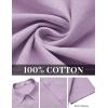 imageCOOFANDY Mens Button Down Shirts Short Sleeve Casual Shirt Cotton Summer Beach Linen Wedding ShirtsLavender