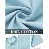 imageCOOFANDY Mens Button Down Shirts Short Sleeve Casual Shirt Cotton Summer Beach Linen Wedding ShirtsLight Blue