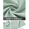 imageCOOFANDY Mens Button Down Shirts Short Sleeve Casual Shirt Cotton Summer Beach Linen Wedding ShirtsLight Green
