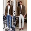 imageCOOFANDY Mens Casual Blazer Slim Fit Lightweight Sport Coats One Button Suit Jacket Dress Blazer JacketsBrown