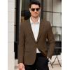 imageCOOFANDY Mens Casual Blazer Slim Fit Lightweight Sport Coats One Button Suit Jacket Dress Blazer JacketsBrown