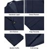 imageCOOFANDY Mens Casual Blazer Slim Fit Lightweight Sport Coats One Button Suit Jacket Dress Blazer JacketsDark Blue