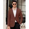 imageCOOFANDY Mens Casual Blazer Slim Fit Lightweight Sport Coats One Button Suit Jacket Dress Blazer JacketsDark Red