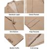 imageCOOFANDY Mens Casual Blazer Slim Fit Lightweight Sport Coats One Button Suit Jacket Dress Blazer JacketsKhkai