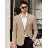 imageCOOFANDY Mens Casual Blazer Slim Fit Lightweight Sport Coats One Button Suit Jacket Dress Blazer JacketsKhkai