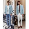 imageCOOFANDY Mens Casual Blazer Slim Fit Lightweight Sport Coats One Button Suit Jacket Dress Blazer JacketsLight Blue