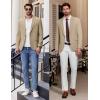 imageCOOFANDY Mens Casual Blazer Slim Fit Lightweight Sport Coats One Button Suit Jacket Dress Blazer JacketsLight Khaki