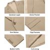imageCOOFANDY Mens Casual Blazer Slim Fit Lightweight Sport Coats One Button Suit Jacket Dress Blazer JacketsLight Khaki