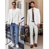 imageCOOFANDY Mens Casual Blazer Slim Fit Lightweight Sport Coats One Button Suit Jacket Dress Blazer JacketsWhite