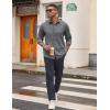 imageCOOFANDY Mens Casual Button Down Long Sleeve Untucked Denim Dress ShirtGrey