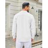 imageCOOFANDY Mens Casual Button Down Long Sleeve Untucked Denim Dress ShirtWhite