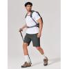 imageCOOFANDY Mens Casual Golf Shorts 9 Stretch Lightweight Quick Dry Summer Hiking Travel Shorts with Zipper PocketsDark Grey