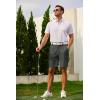 imageCOOFANDY Mens Casual Golf Shorts 9 Stretch Lightweight Quick Dry Summer Hiking Travel Shorts with Zipper PocketsDark Grey