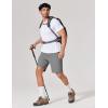imageCOOFANDY Mens Casual Golf Shorts 9 Stretch Lightweight Quick Dry Summer Hiking Travel Shorts with Zipper PocketsGrey