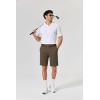 imageCOOFANDY Mens Casual Shorts ClassicFit 9 Chino Shorts Cotton Stretch Golf Short with 4 PocketsDark Olive