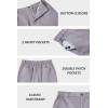 imageCOOFANDY Mens Casual Shorts ClassicFit 9 Chino Shorts Cotton Stretch Golf Short with 4 PocketsLight Grey