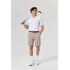 imageCOOFANDY Mens Casual Shorts ClassicFit 9 Chino Shorts Cotton Stretch Golf Short with 4 PocketsStone