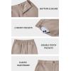 imageCOOFANDY Mens Casual Shorts ClassicFit 9 Chino Shorts Cotton Stretch Golf Short with 4 PocketsStone