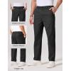 imageCOOFANDY Mens Chino Pants Casual Business Dress Pants Stretch Golf Trousers with PocketsBlack