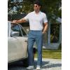 imageCOOFANDY Mens Chino Pants Casual Business Dress Pants Stretch Golf Trousers with PocketsBlue