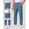 imageCOOFANDY Mens Chino Pants Casual Business Dress Pants Stretch Golf Trousers with PocketsBlue