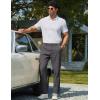 imageCOOFANDY Mens Chino Pants Casual Business Dress Pants Stretch Golf Trousers with PocketsDark Gray